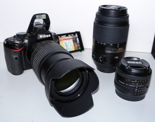 Nikon d5100 3 obiettivi - d5100,